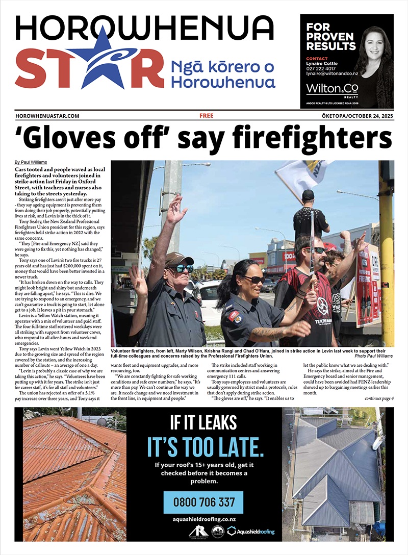 Horowhenua Star Sept 12 2025 cover